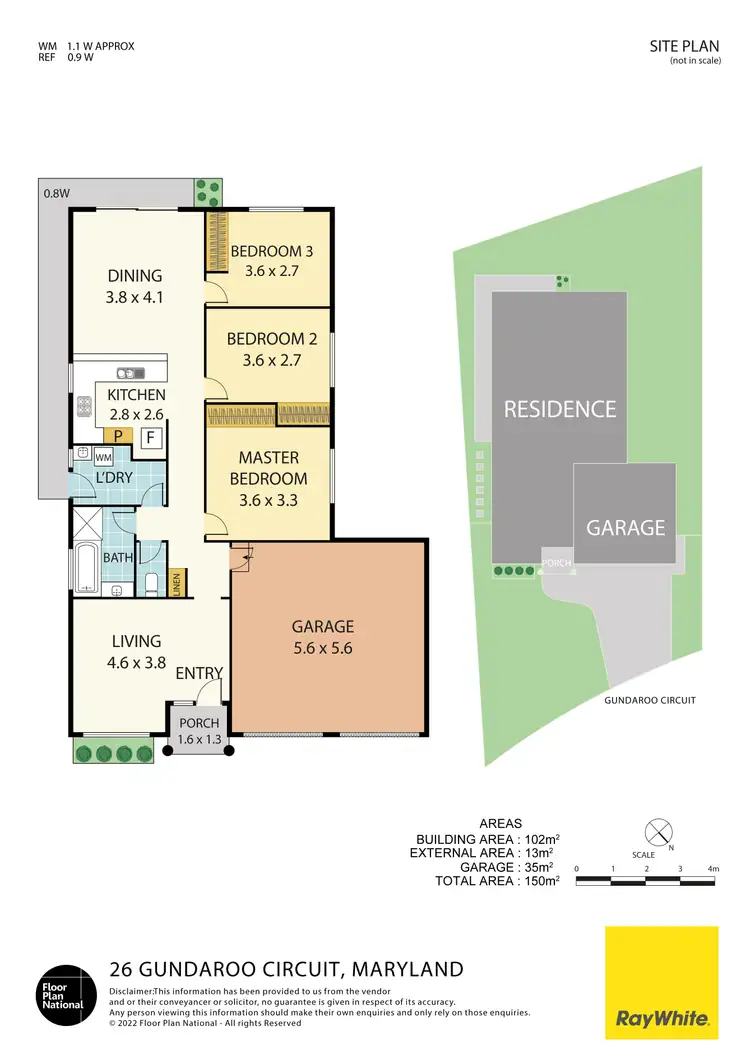 Floorplan of Homely house listing, 26 Gundaroo Circuit, Maryland NSW 2287
