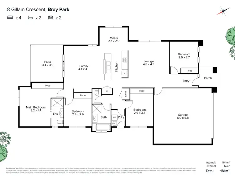 Floorplan of Homely house listing, 8 Gillam Crescent, Bray Park QLD 4500