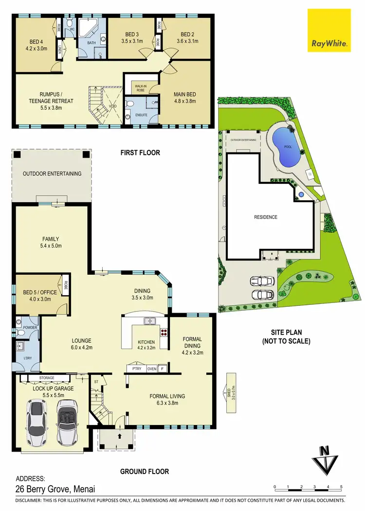Floorplan of Homely house listing, 26 Berry Grove, Menai NSW 2234