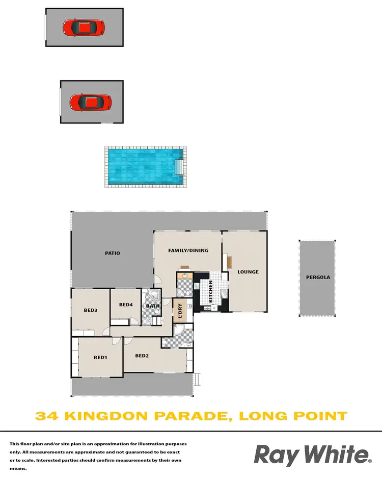 Floorplan of Homely house listing, 34 Kingdon Parade, Long Point NSW 2564