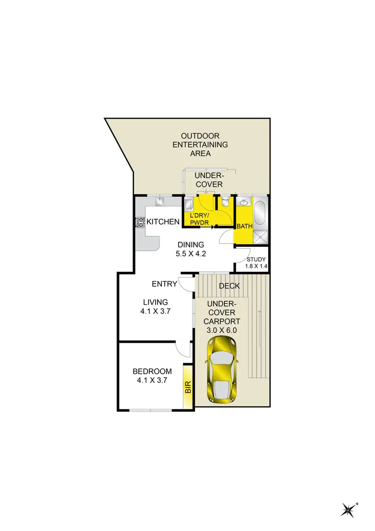 Floorplan of Homely unit listing, 2/252 High Street, Belmont VIC 3216