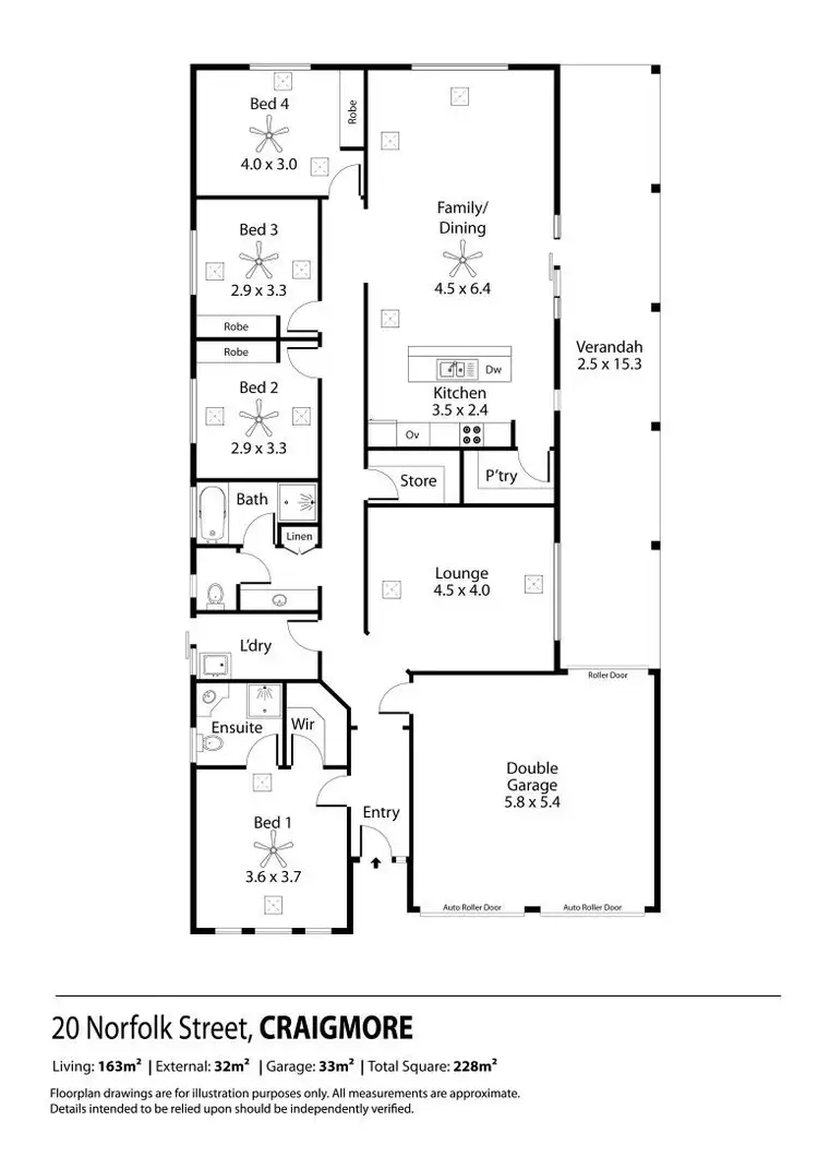 Floorplan of Homely house listing, 20 Norfolk Street, Craigmore SA 5114