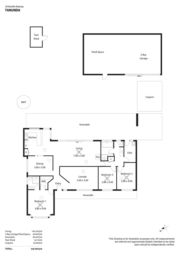Floorplan of Homely house listing, 24 Auricht Avenue, Tanunda SA 5352