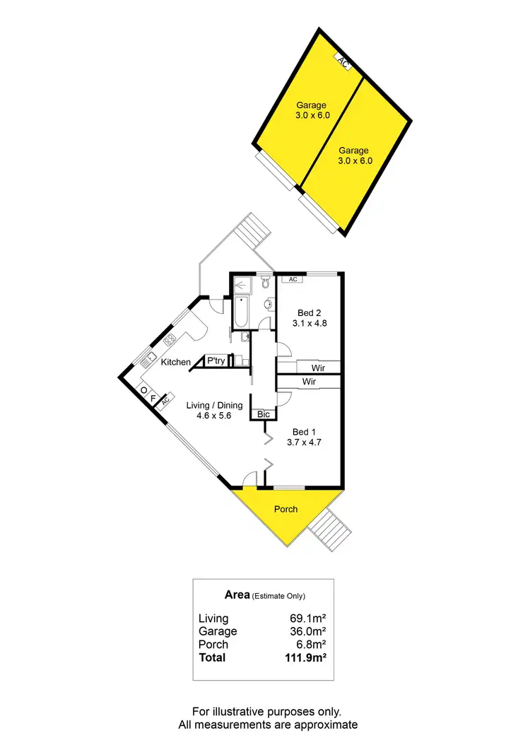 Floorplan of Homely house listing, 6/22 Patawalonga Frontage, Glenelg North SA 5045