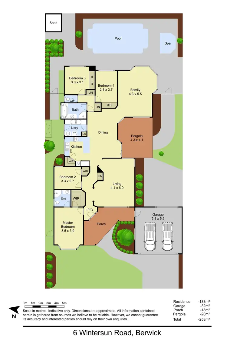 Floorplan of Homely house listing, 6 Wintersun Road, Berwick VIC 3806