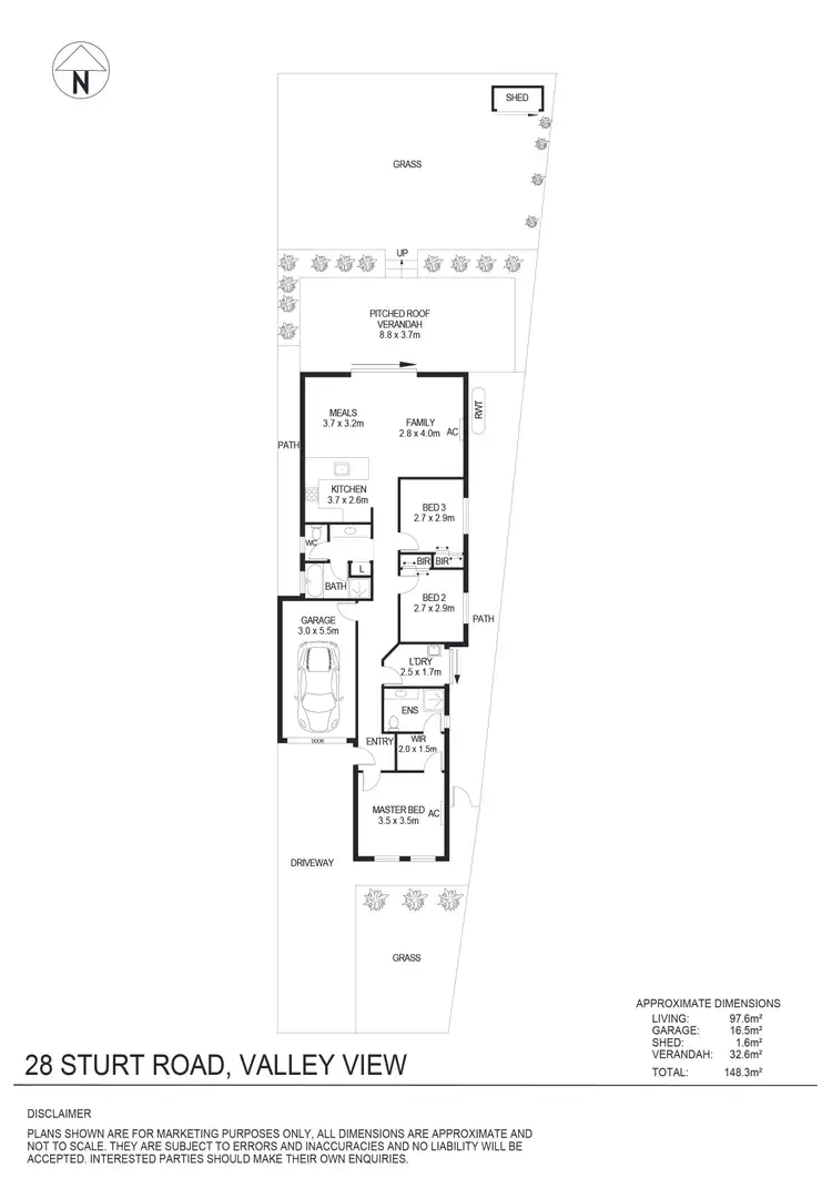 Floorplan of Homely house listing, 28 Sturt Road, Valley View SA 5093