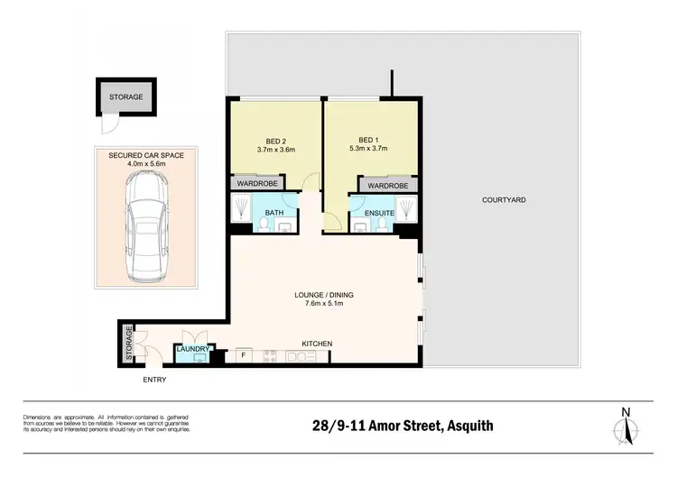 Floorplan of Homely apartment listing, 28/9-19 Amor Street, Asquith NSW 2077