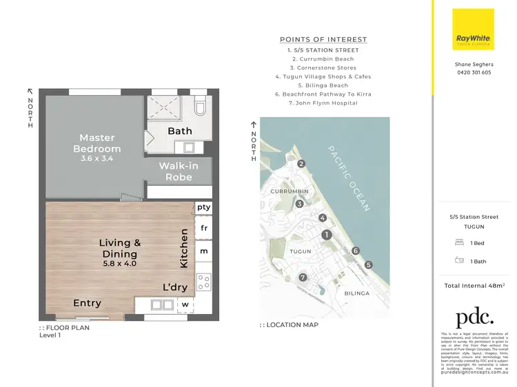 Floorplan of Homely unit listing, 5/5 Station Street, Tugun QLD 4224