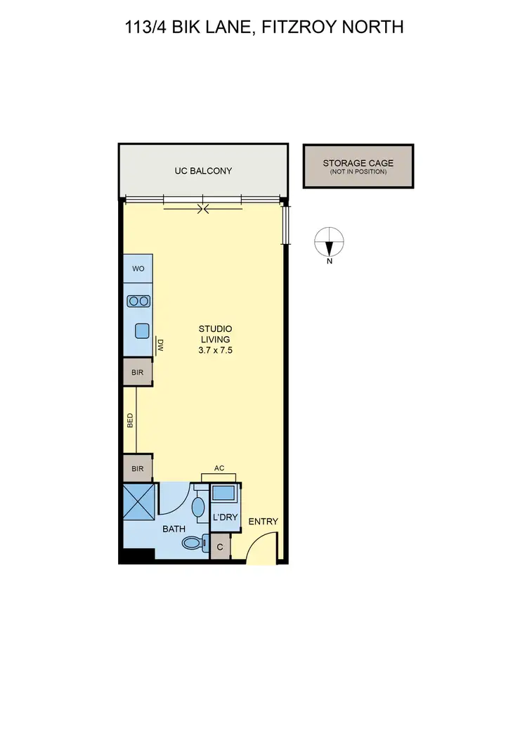 Floorplan of Homely apartment listing, 113/4 Bik Lane, Fitzroy North VIC 3068