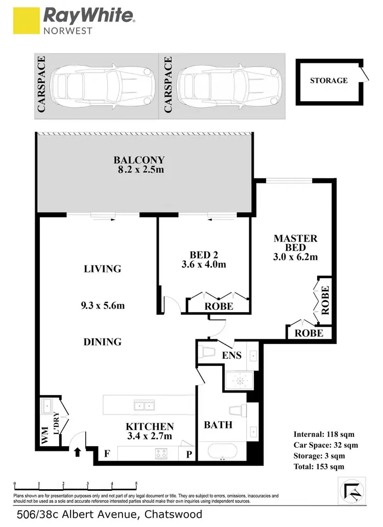 Floorplan of Homely apartment listing, 506/38C Albert Avenue, Chatswood NSW 2067