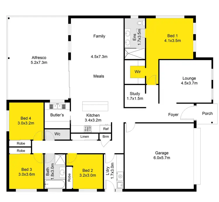 Floorplan of Homely house listing, 534 Tarcoola Street, Renmark SA 5341