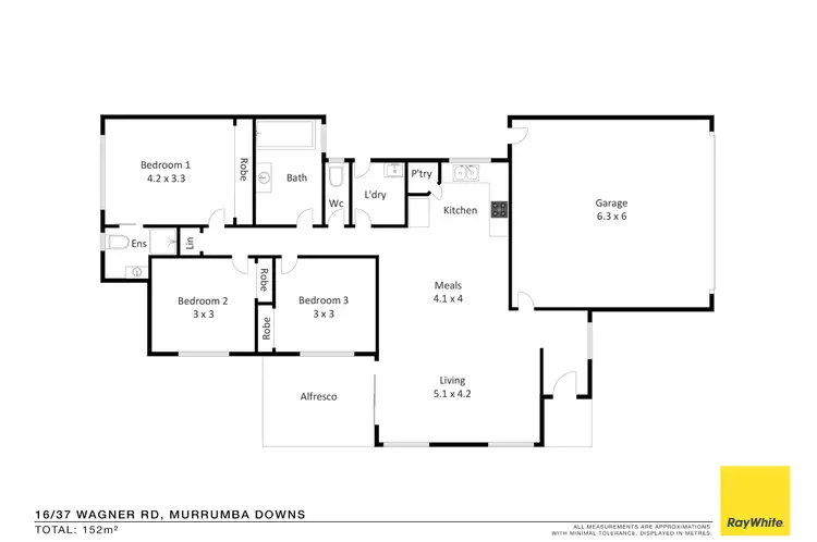 Floorplan of Homely townhouse listing, 16/37 Wagner Road, Murrumba Downs QLD 4503