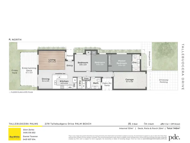 Floorplan of Homely semi-detached listing, 2/19 Tallebudgera Drive, Palm Beach QLD 4221