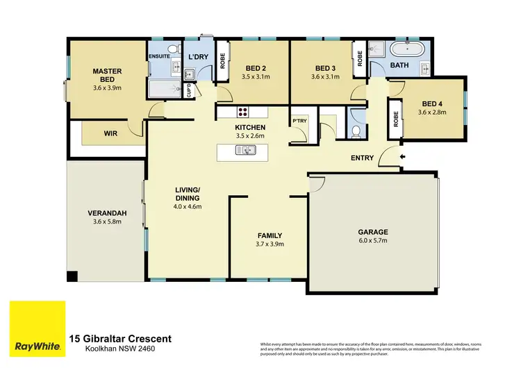 Floorplan of Homely house listing, 15 Gibraltar Crescent, Koolkhan NSW 2460