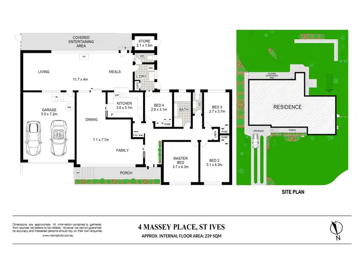 Floorplan of Homely house listing, 4 Massey Place, St Ives NSW 2075