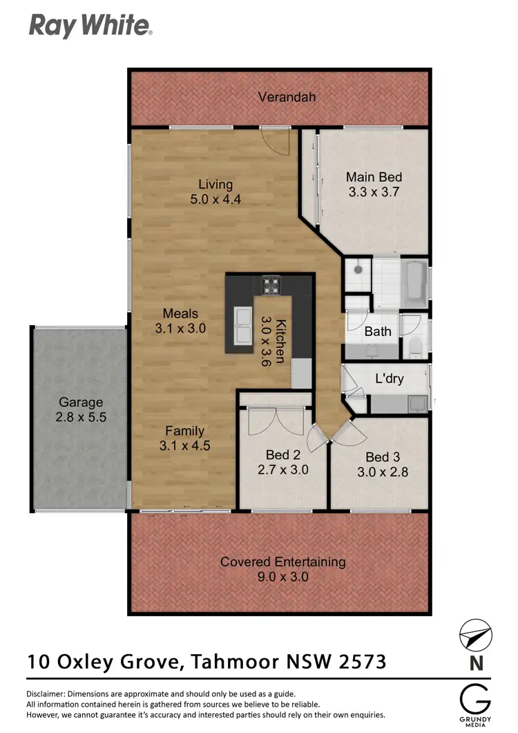 Floorplan of Homely house listing, 10 Oxley Grove, Tahmoor NSW 2573