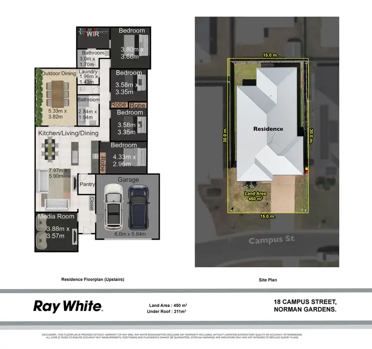 Floorplan of Homely house listing, 18 Campus Street, Norman Gardens QLD 4701