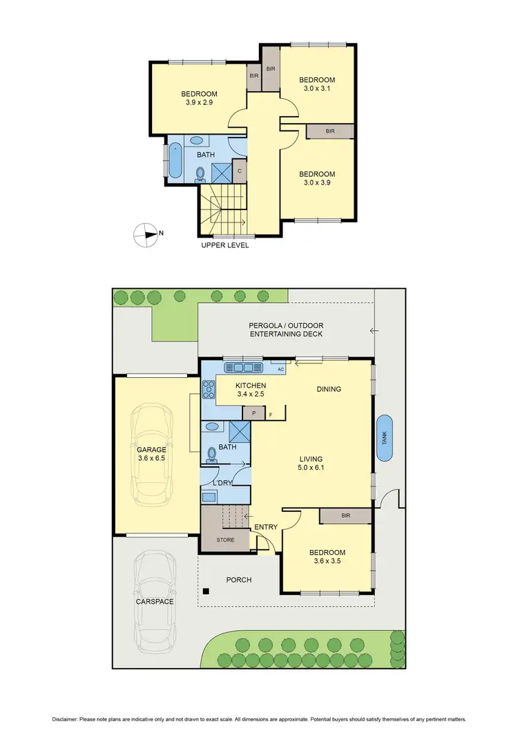 Floorplan of Homely townhouse listing, 97A McBryde Street, Fawkner VIC 3060