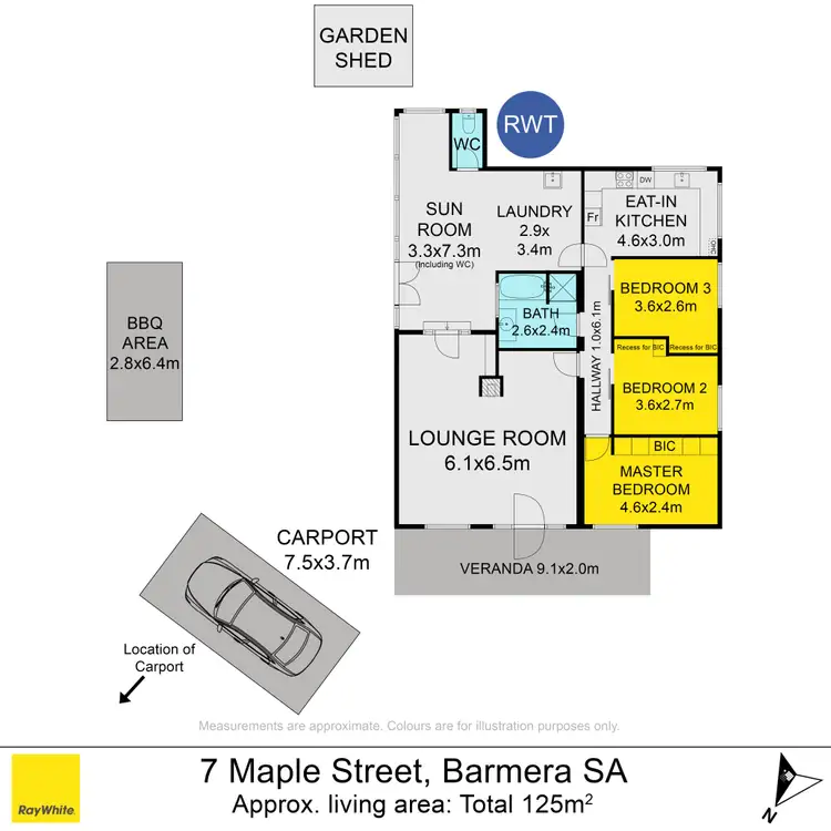 Floorplan of Homely house listing, 7 Maple Street, Barmera SA 5345