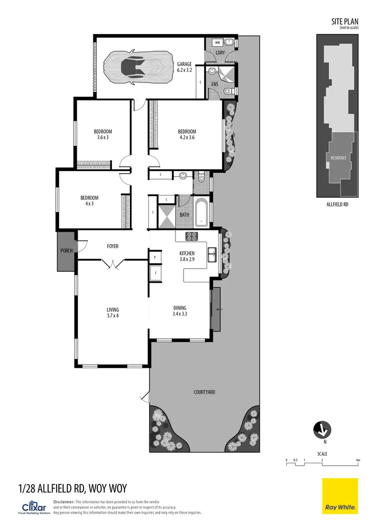 Floorplan of Homely villa listing, 1/28 Allfield Road, Woy Woy NSW 2256
