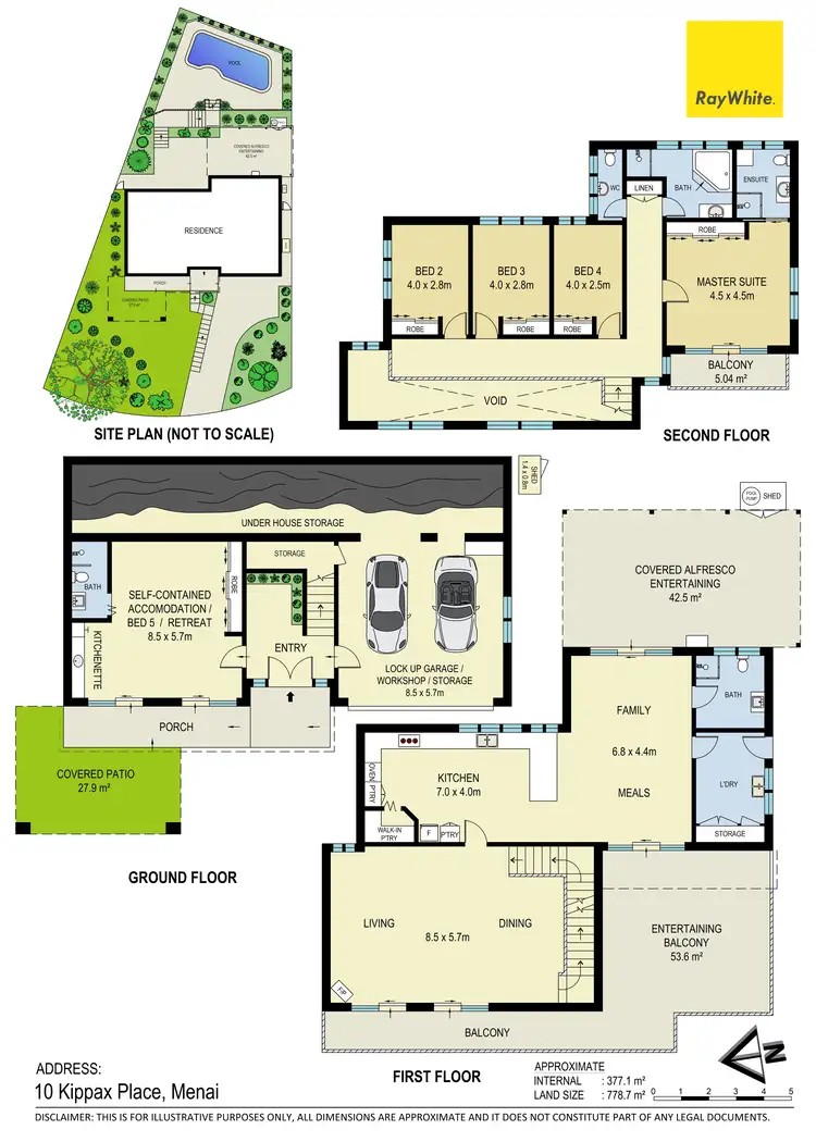 Floorplan of Homely house listing, 10 Kippax Place, Menai NSW 2234