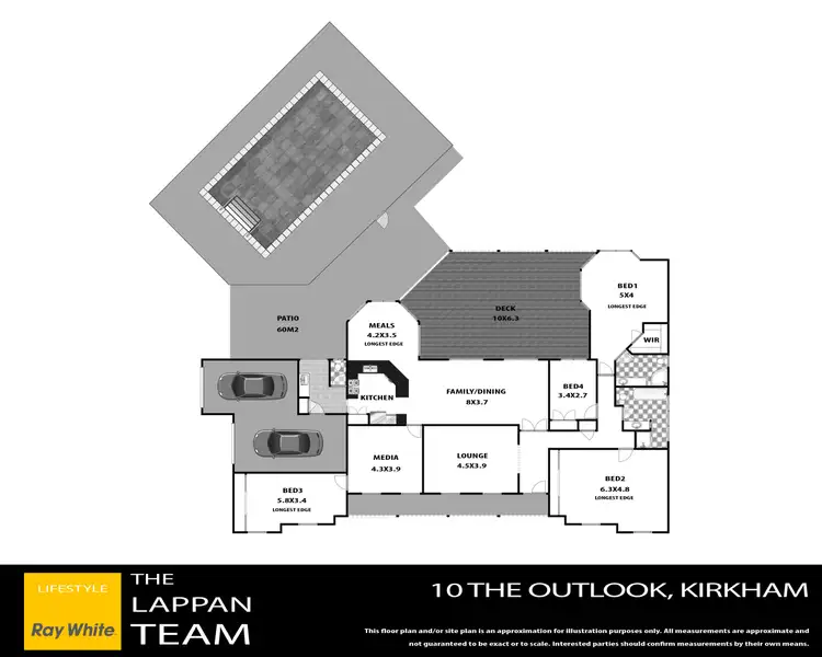 Floorplan of Homely house listing, 10 The Outlook, Kirkham NSW 2570