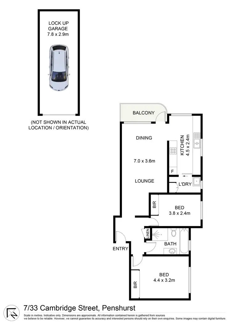Floorplan of Homely apartment listing, 7/33 Cambridge Street, Penshurst NSW 2222