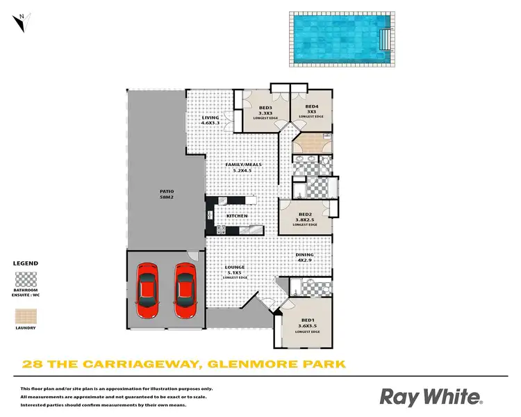Floorplan of Homely house listing, 28 The Carriageway, Glenmore Park NSW 2745