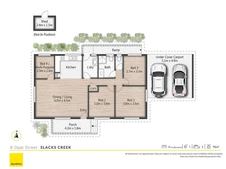 Floorplan of Homely house listing, 8 Opal Street, Slacks Creek QLD 4127