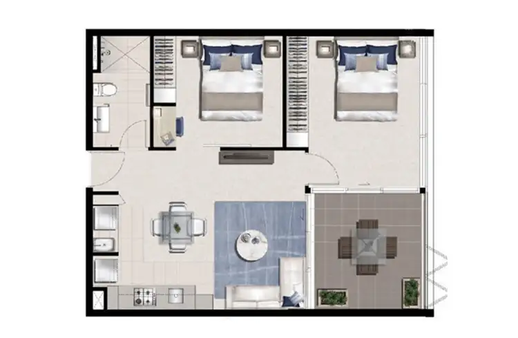 Floorplan of Homely apartment listing, 706/50 Hudson Road, Albion QLD 4010