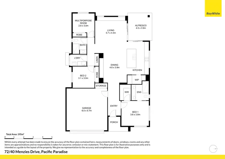 Floorplan of Homely house listing, 72/40 Menzies Drive, Pacific Paradise QLD 4564