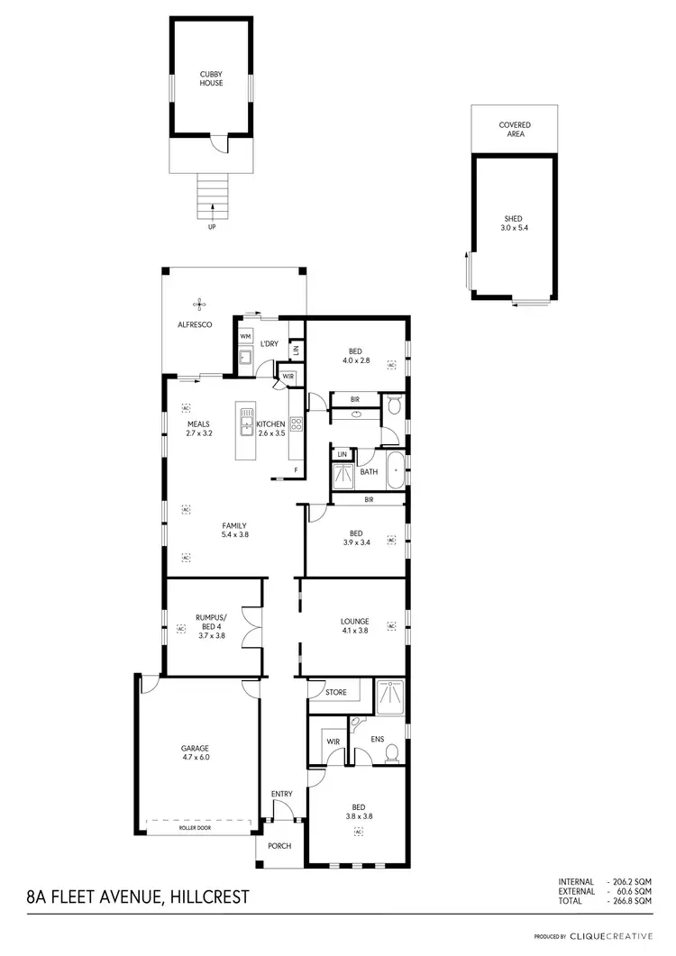 Floorplan of Homely house listing, 8A Fleet Avenue, Hillcrest SA 5086
