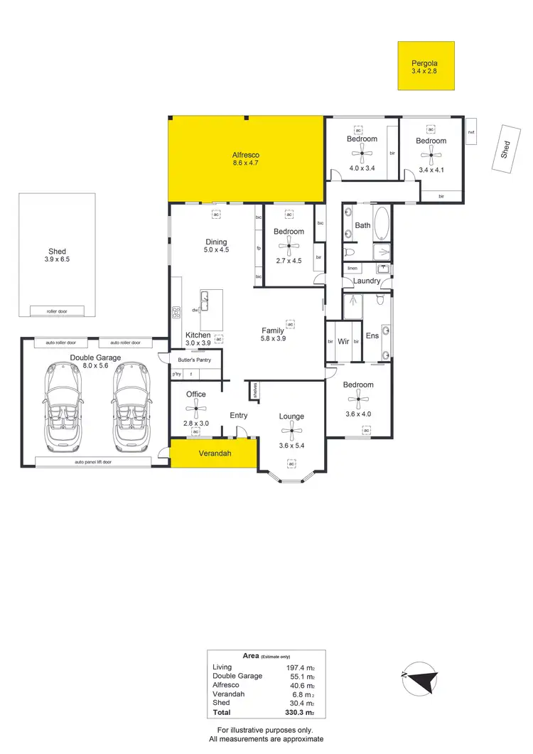 Floorplan of Homely house listing, 2 Belvedere Court, Aberfoyle Park SA 5159