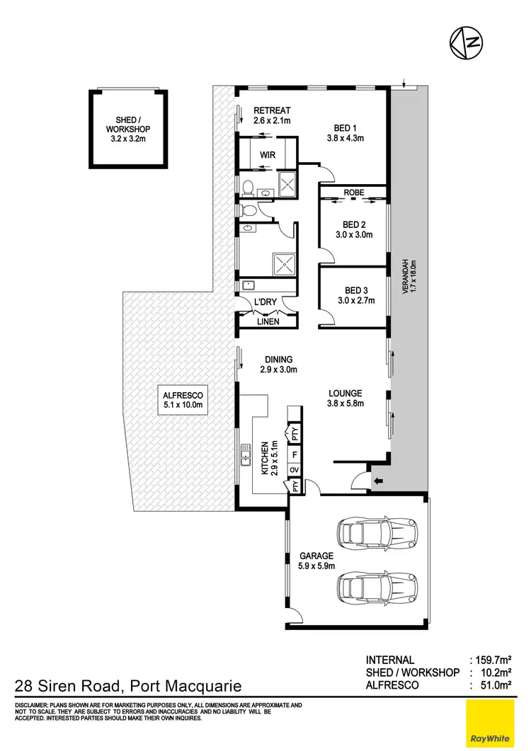 Floorplan of Homely house listing, 28 Siren Road, Port Macquarie NSW 2444