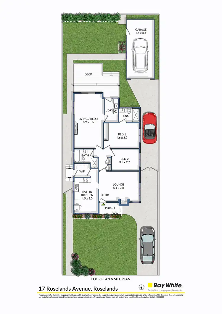 Floorplan of Homely house listing, 17 Roseland Avenue, Roselands NSW 2196