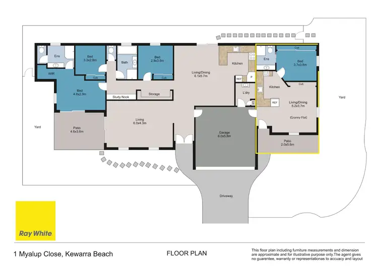 Floorplan of Homely house listing, 1 Myalup Close, Kewarra Beach QLD 4879