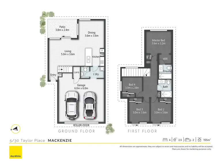 Floorplan of Homely townhouse listing, 5/30 Taylor Place, Mackenzie QLD 4156