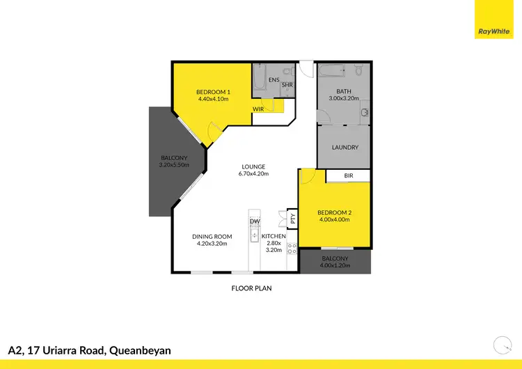 Floorplan of Homely apartment listing, A2/17 Uriarra Road, Queanbeyan NSW 2620
