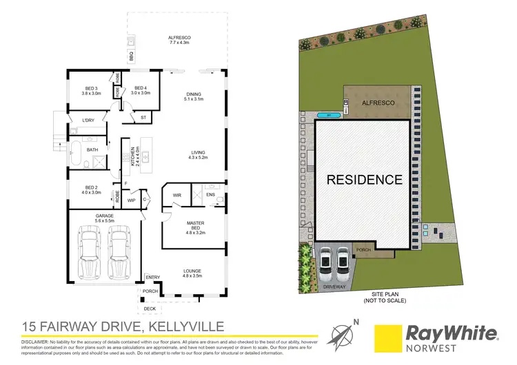 Floorplan of Homely house listing, 15 Fairway Drive, Kellyville NSW 2155