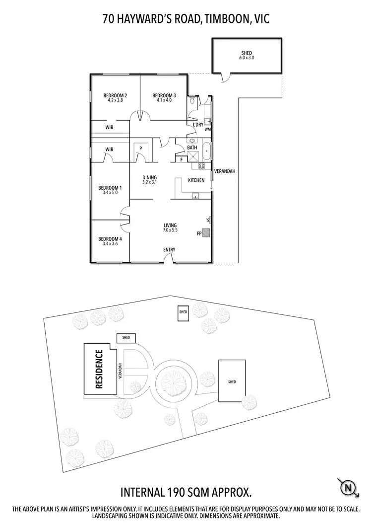 Floorplan of Homely house listing, 70 Haywards Road, Timboon VIC 3268