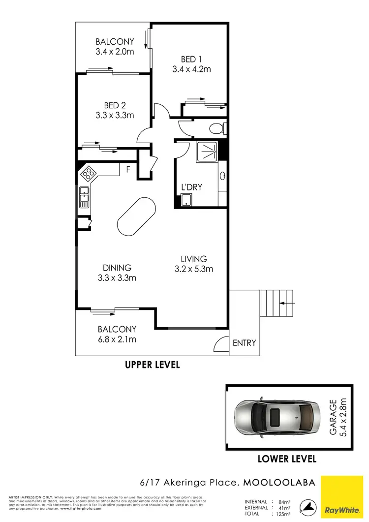 Floorplan of Homely unit listing, 6/17 Akeringa Place, Mooloolaba QLD 4557