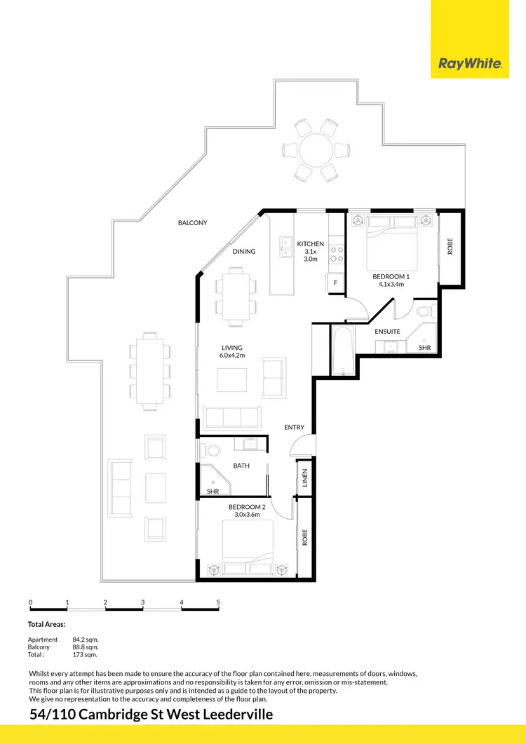 Floorplan of Homely apartment listing, 54/110 Cambridge Street, West Leederville WA 6007