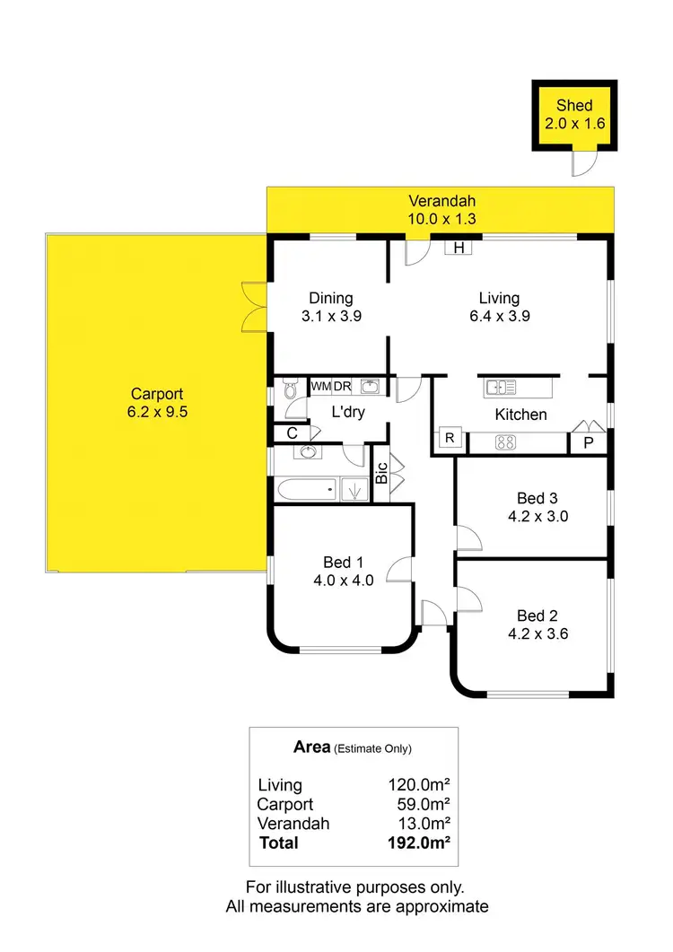 Floorplan of Homely house listing, 13 Dyson Street, Glenelg East SA 5045