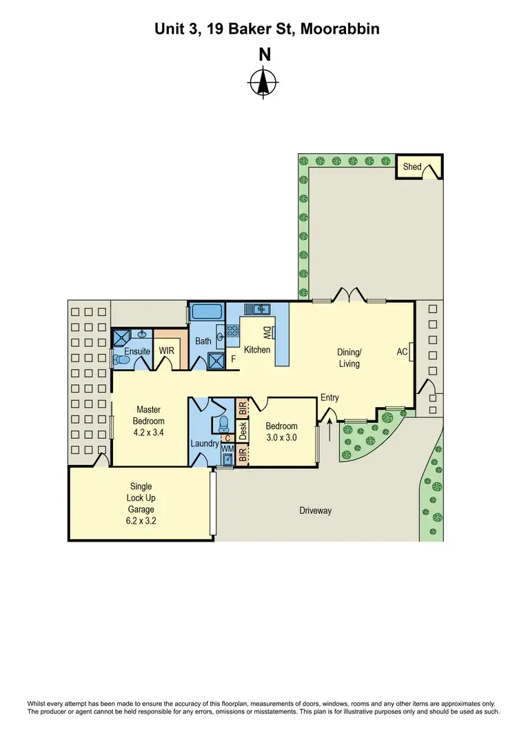 Floorplan of Homely unit listing, 3/19 Baker Street, Moorabbin VIC 3189