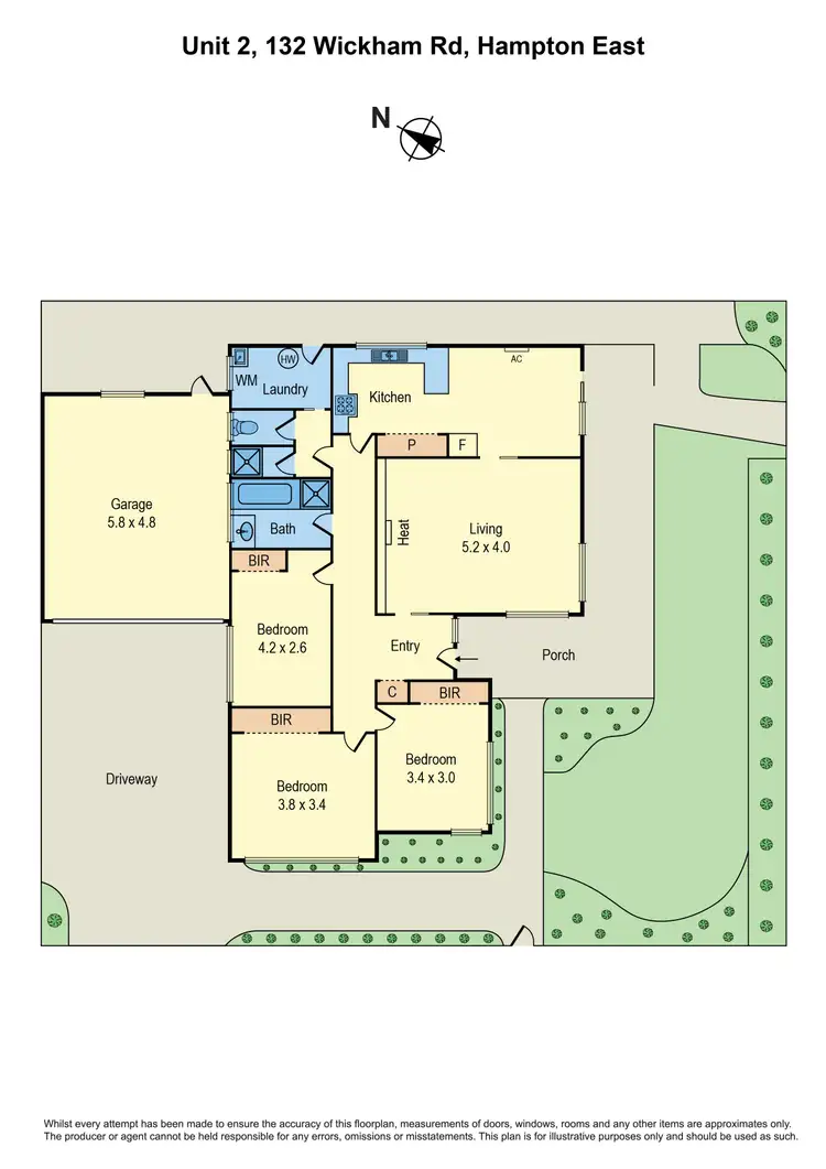 Floorplan of Homely house listing, 2/132 Wickham Road, Hampton East VIC 3188