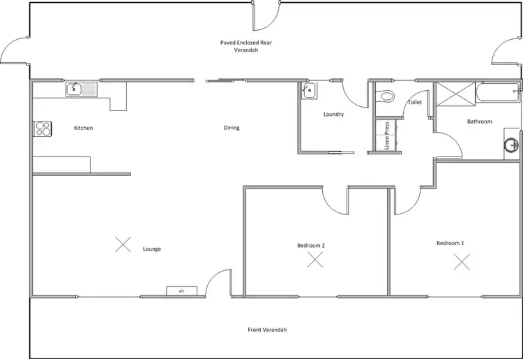 Floorplan of Homely house listing, 25 Fifth Street, Wool Bay SA 5575