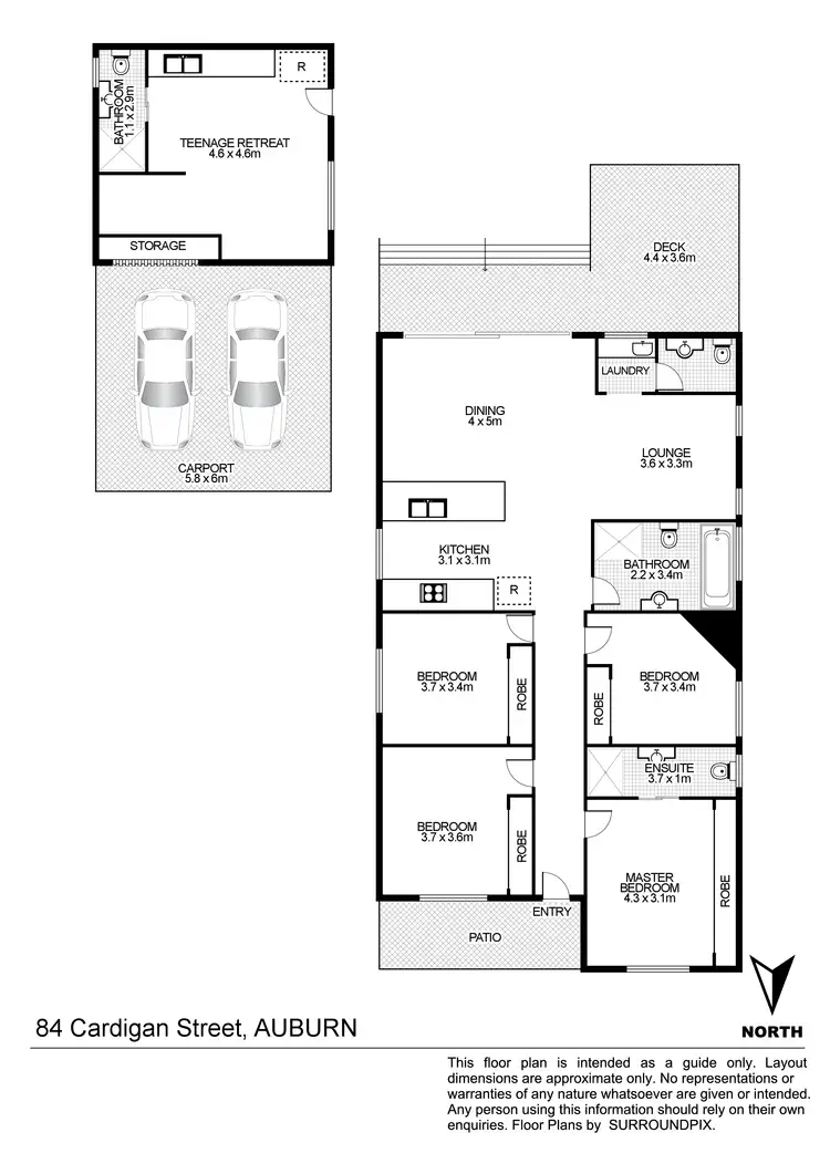 Floorplan of Homely house listing, 84 Cardigan St, Auburn NSW 2144