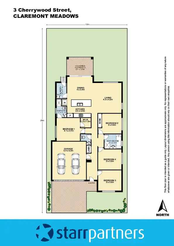 Floorplan of Homely house listing, 3 Cherrywood Street, Claremont Meadows NSW 2747