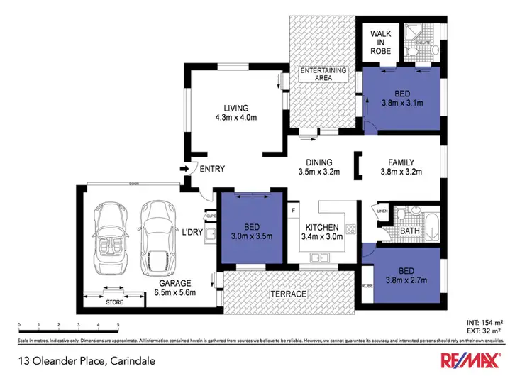 Floorplan of Homely house listing, 13 Oleander Place, Carindale QLD 4152
