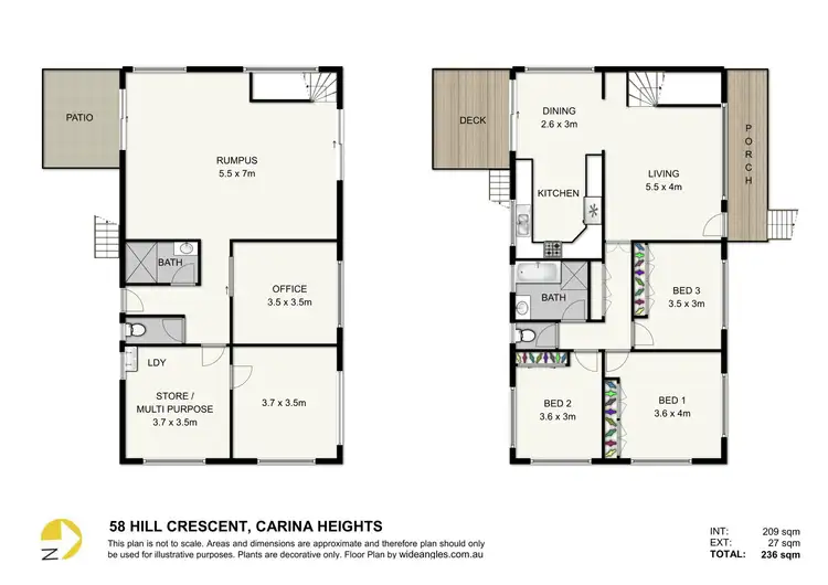 Floorplan of Homely house listing, 58 Hill Crescent, Carina Heights QLD 4152